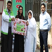 Mr. Syed Nabeel Hashmi (CEO) distributing RAMADAN PACKAGE to Thermosole Staff.