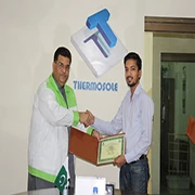 Distribution of Injection & Blow Molding Training Course Completion Certificates by Mr. Syed Nabeel Hashmi (CEO & Chairman) of Thermosole Industries.